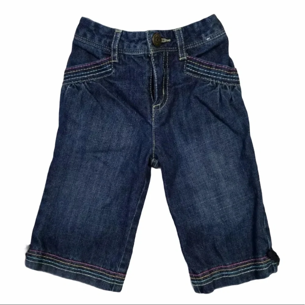 𝅺GYMBOREE Popsicle‎ Party Denim Capris 2T